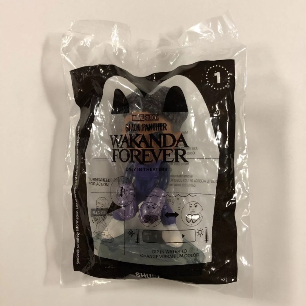 NEW  2022 McDonald’s Happy Meal Toy Black Panther Wakanda Forever #1 SHURI